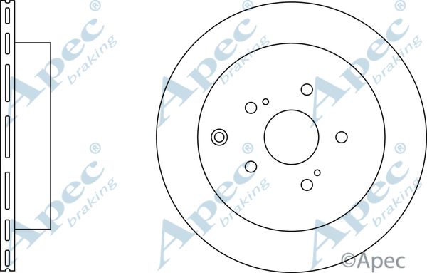 APEC BRAKING Jarrulevy DSK2852